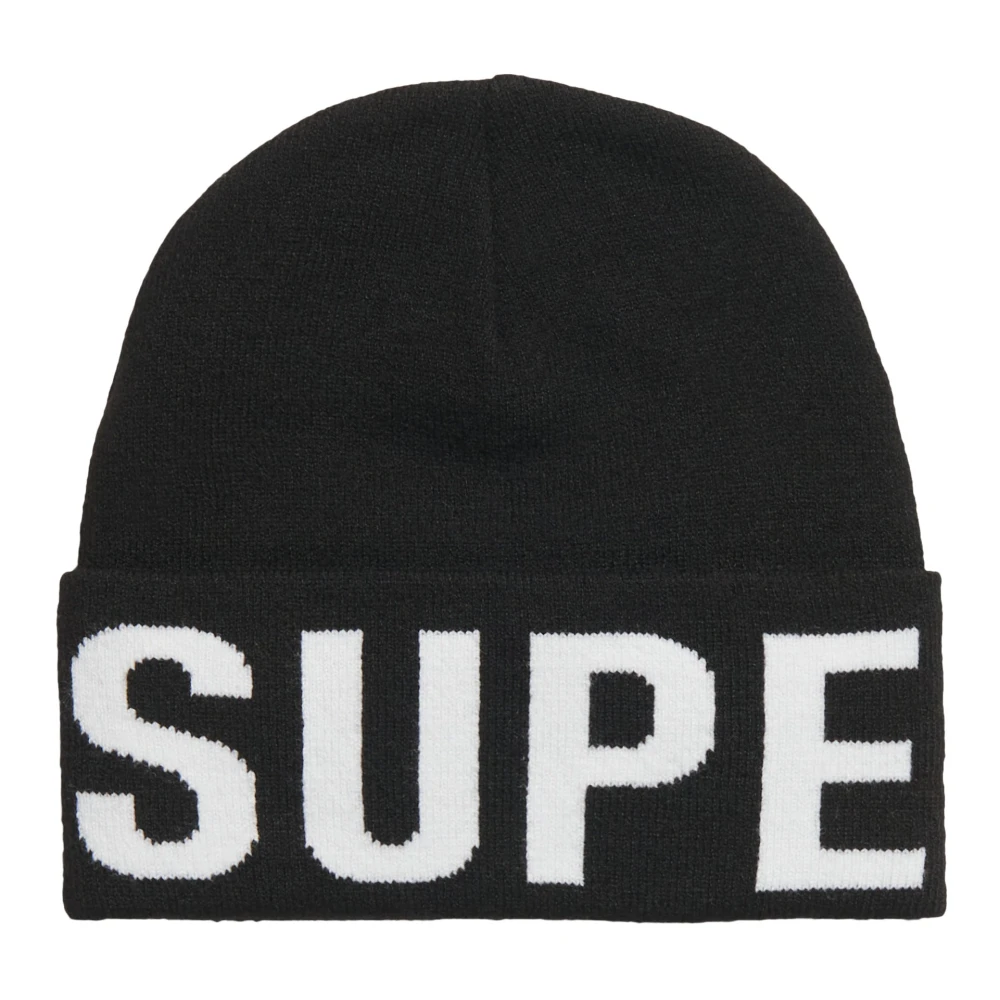 Superdry Women's Black Knitted Beanie Hat Unisex