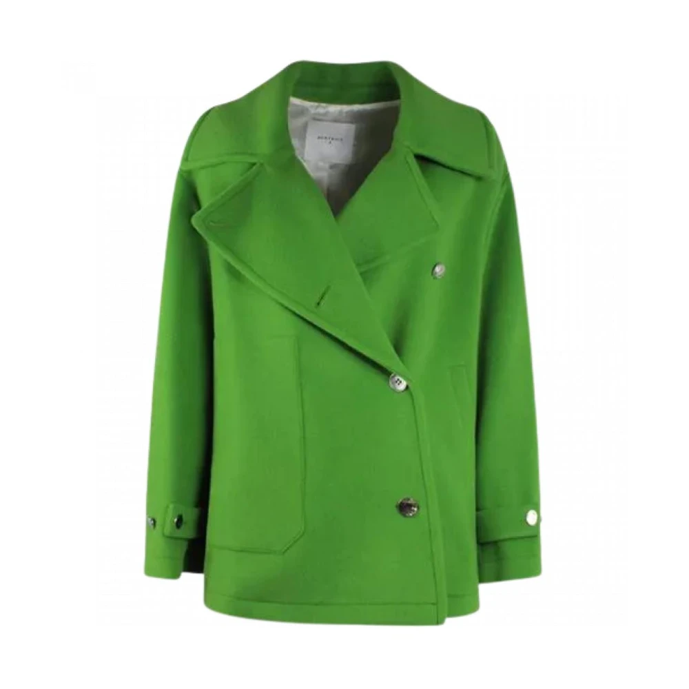 Beatrice .b Wollen Peacoat Dubbel-Breasted Jas Green Dames