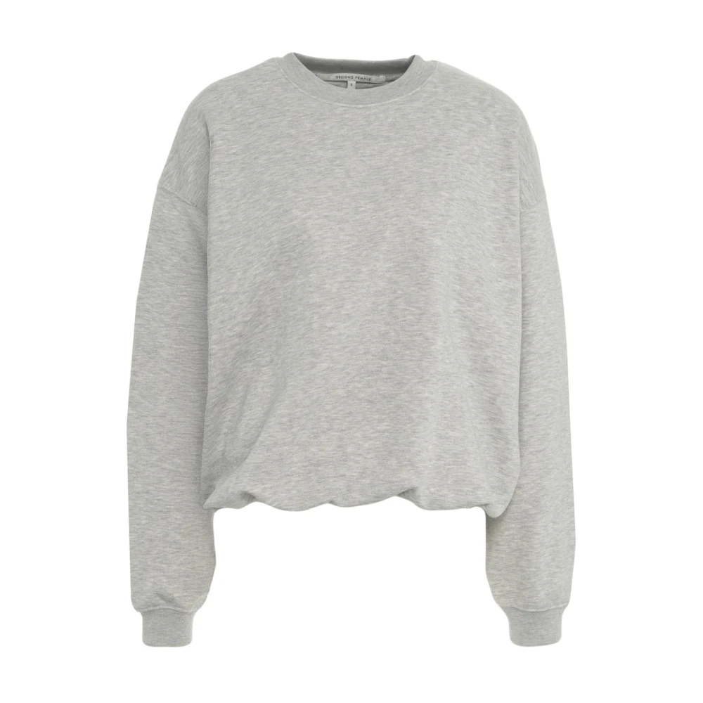 Second Female Grijze Ballon Sweatshirt voor Vrouwen Second Dames Gray Dames