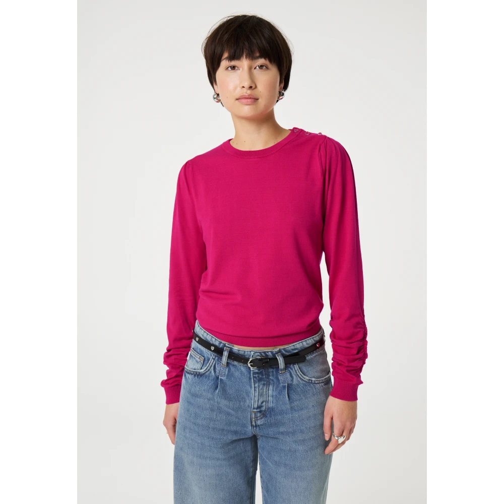 Fabienne Chapot Molly Scrunch Pullover Pink Dames