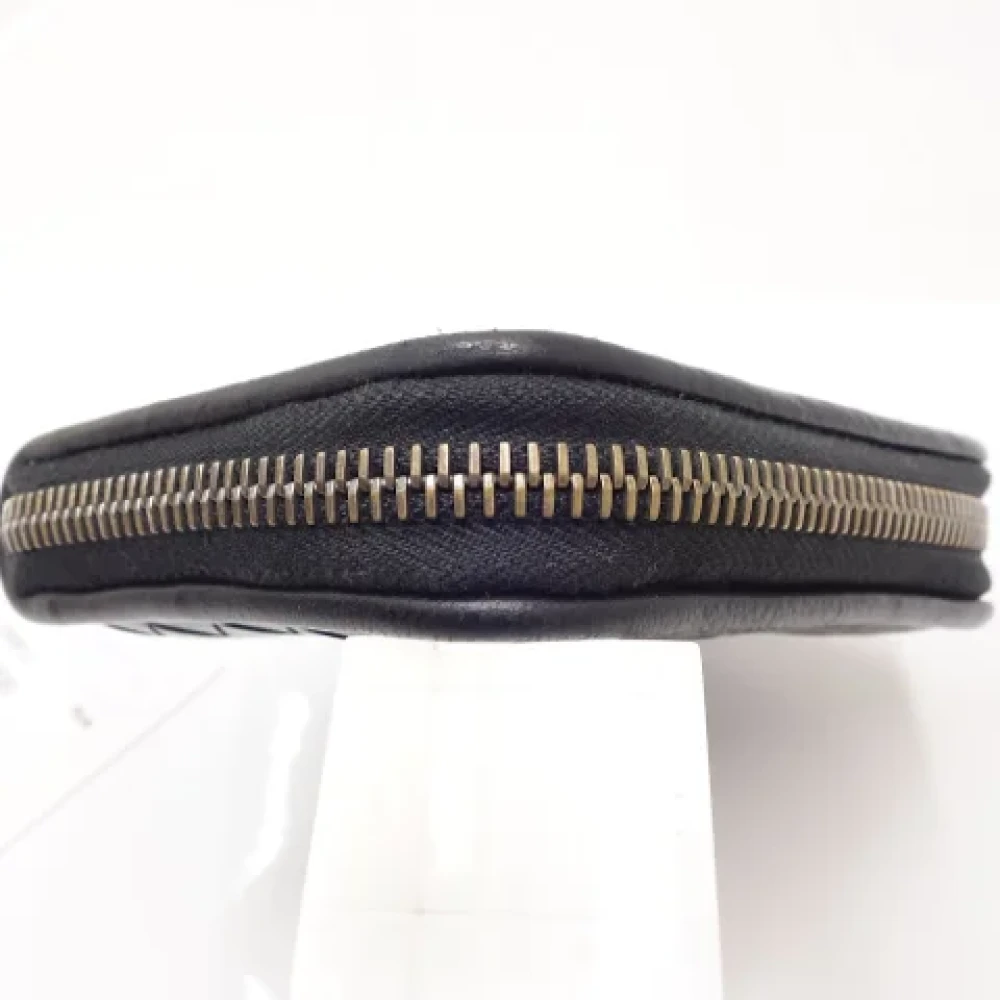 Bottega Veneta Vintage Pre-owned Leather wallets Black Dames