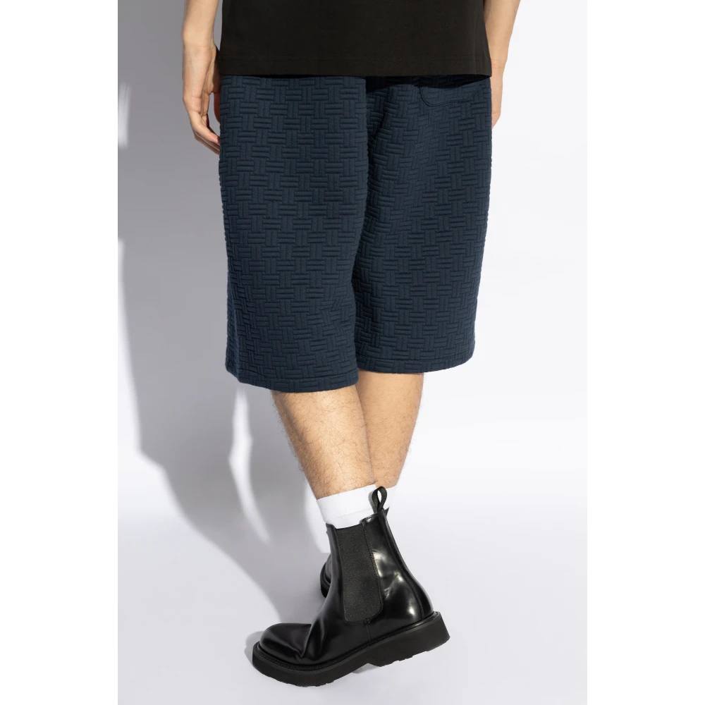 Kenzo Shorts met geborduurd logo Blue Heren