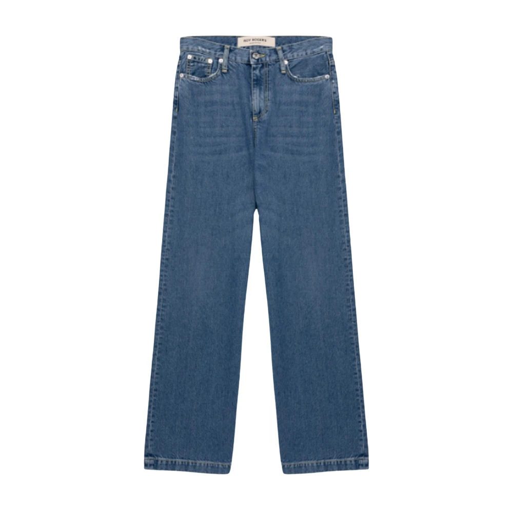 Roy Roger's Women's Blue Straight Fit Jeans, W26, Denim Palazzo Trousers