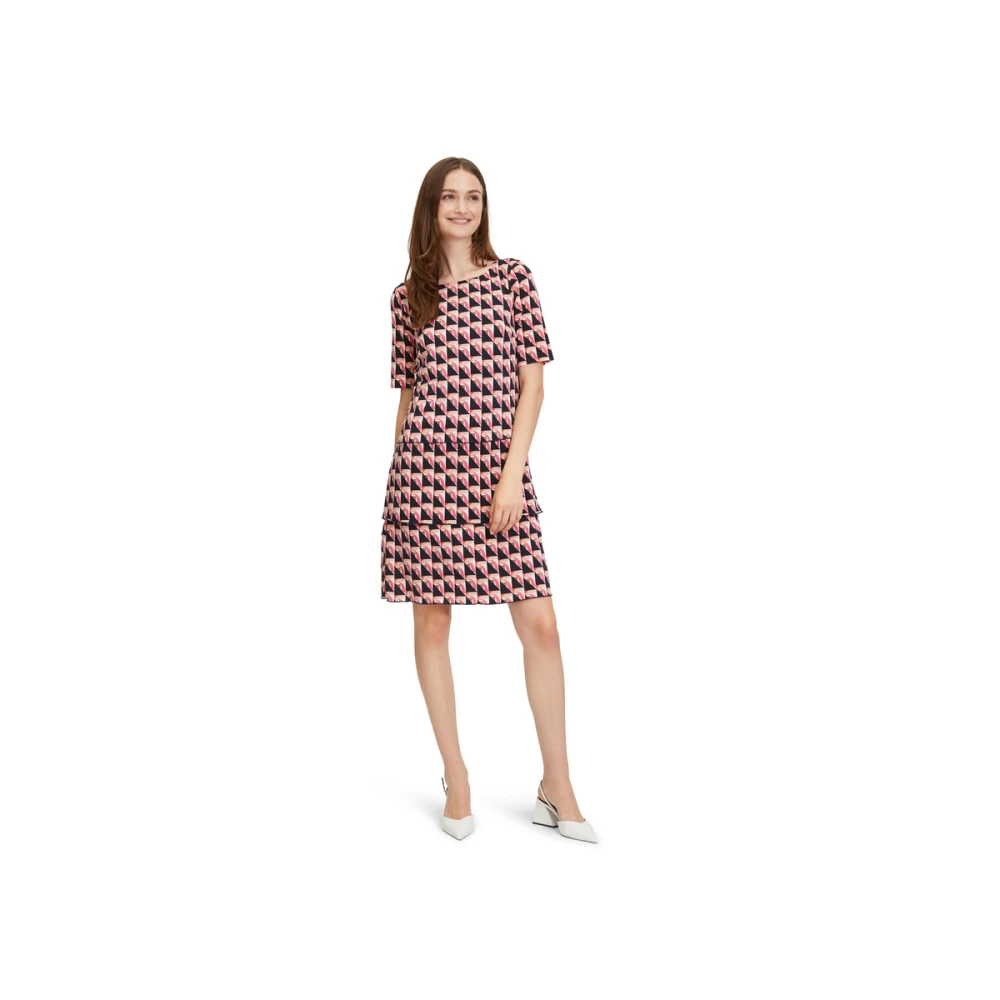 Betty Barclay Korte Mouw Mini Jurk Multicolor Dames