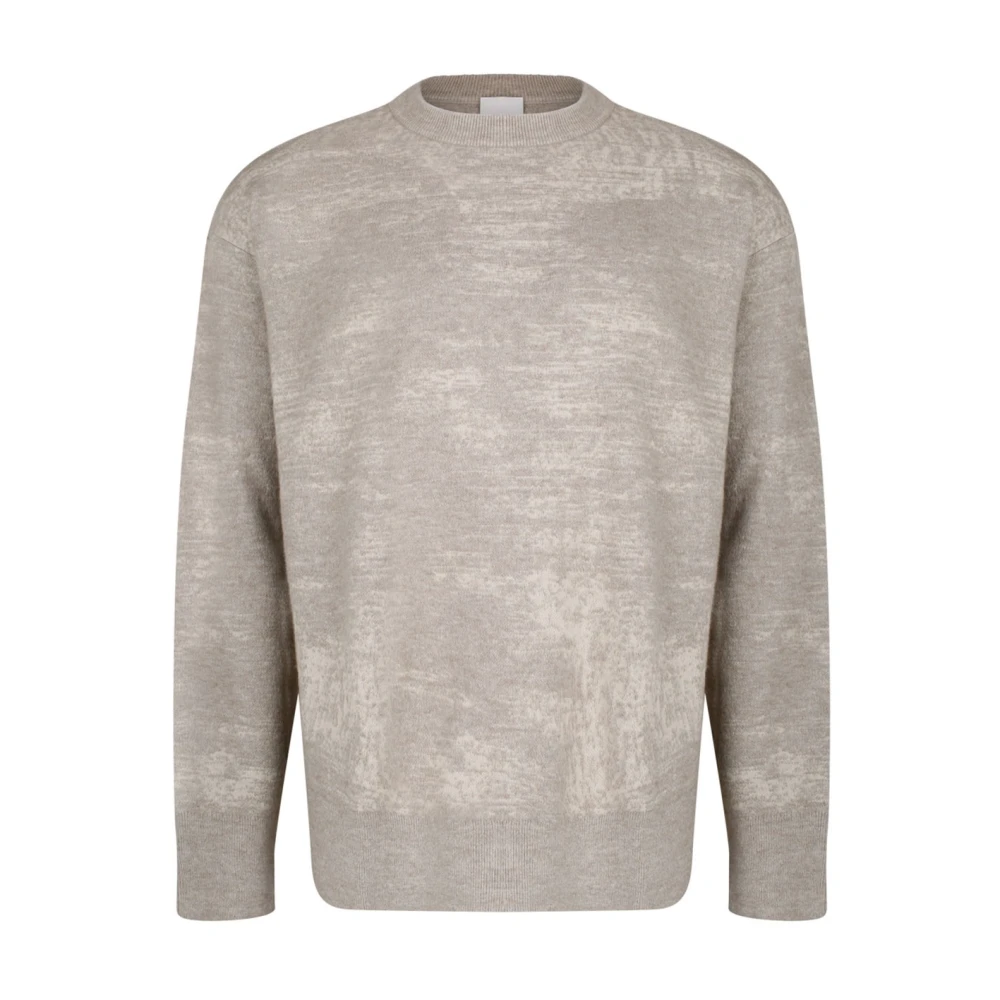 Calvin Klein Grafische Jacquard Trui Beige Dames