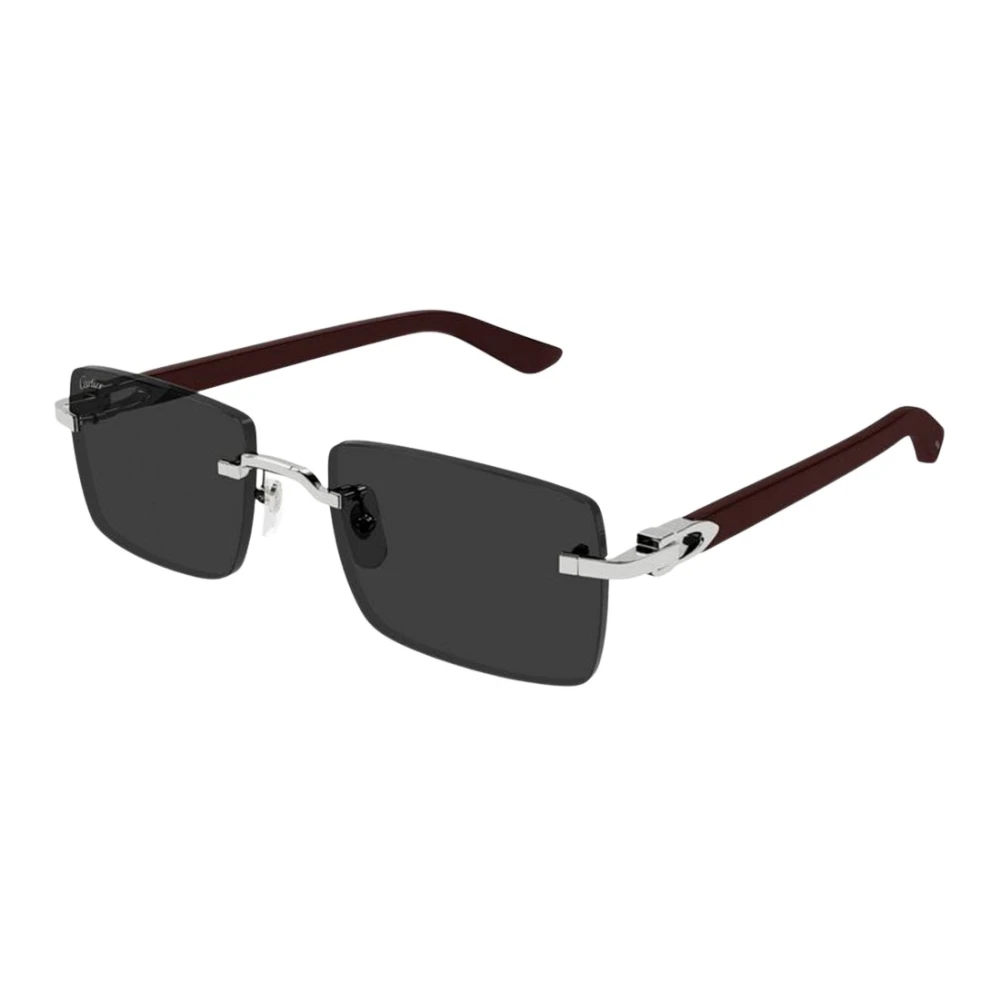 Cartier Men's Gray Sunglasses, 57 Mm, Decor C Sunglasses