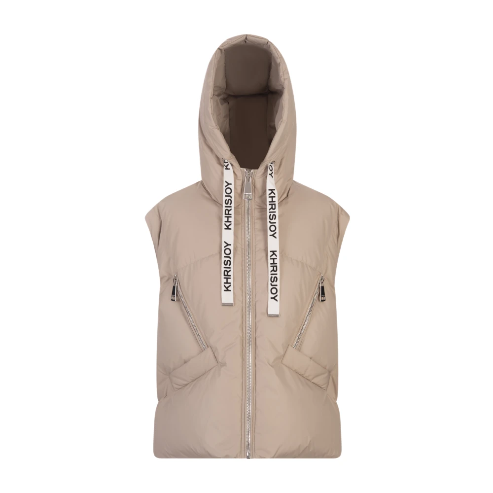 Khrisjoy Iconische Bruine Gewatteerde Gilet Brown Dames