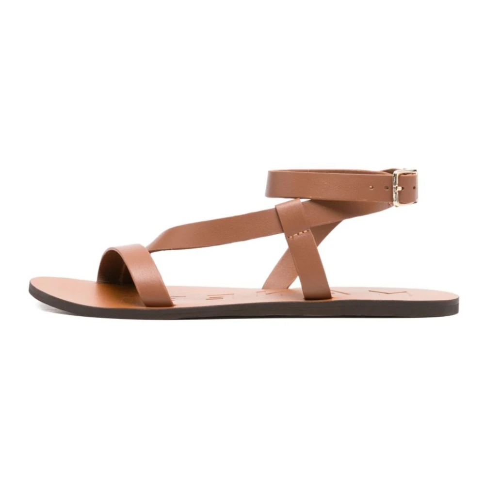 Manebí Women's Brown Flat Sandals, 7 Uk, Manebi Sandals