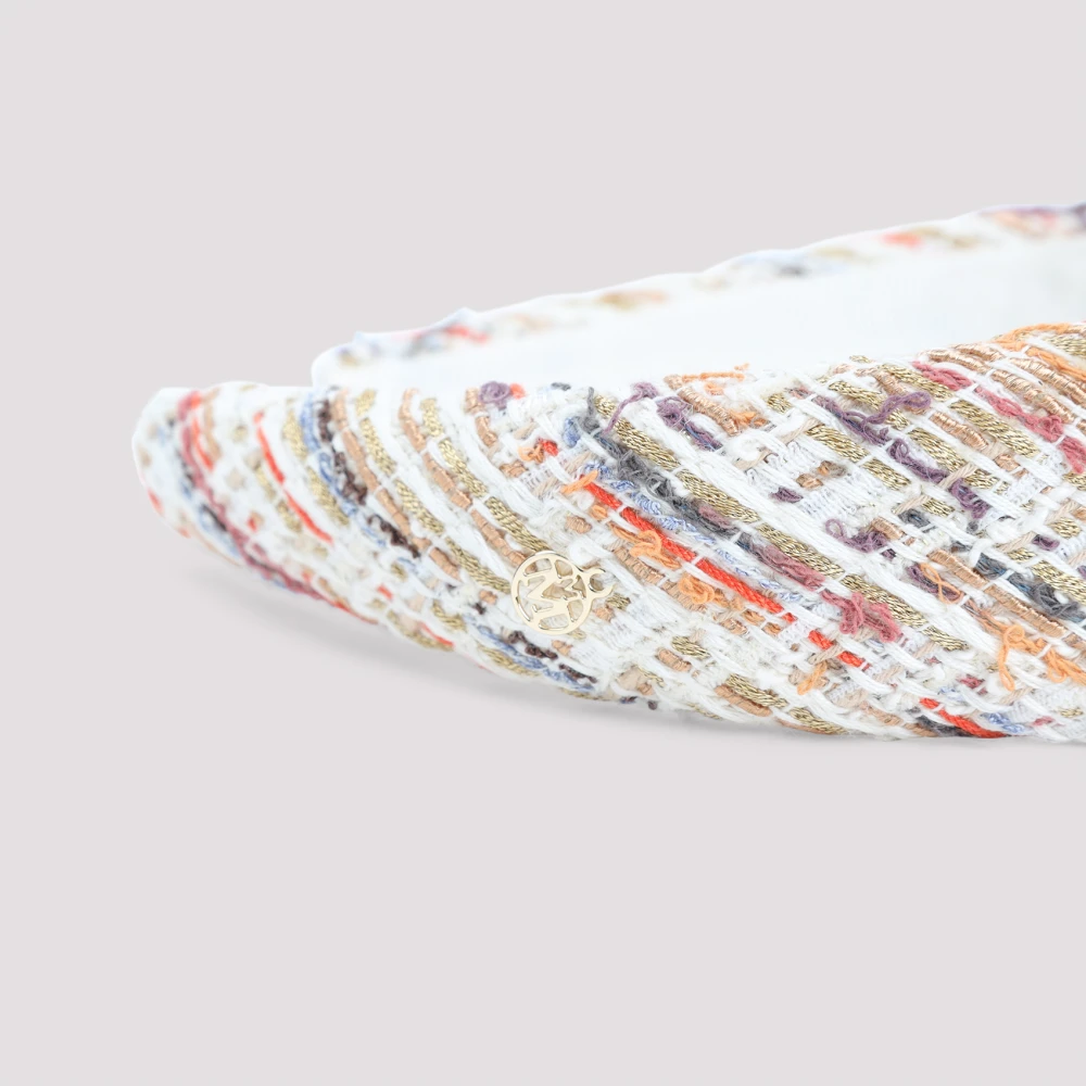 Maison Michel Multi Tweed Hoofdband Multicolor Dames