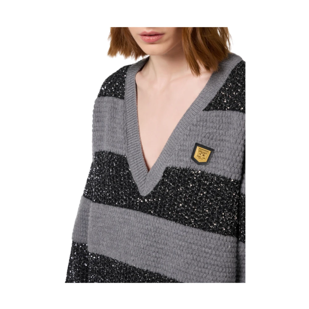 Elisabetta Franchi Stijlvolle Jurken Collectie Gray Dames