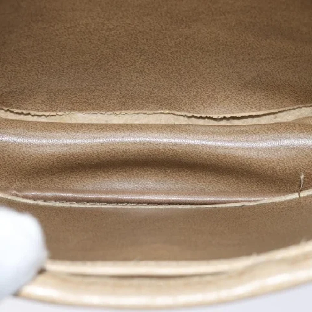 Dior Vintage Pre-owned Leather dior-bags Beige Dames