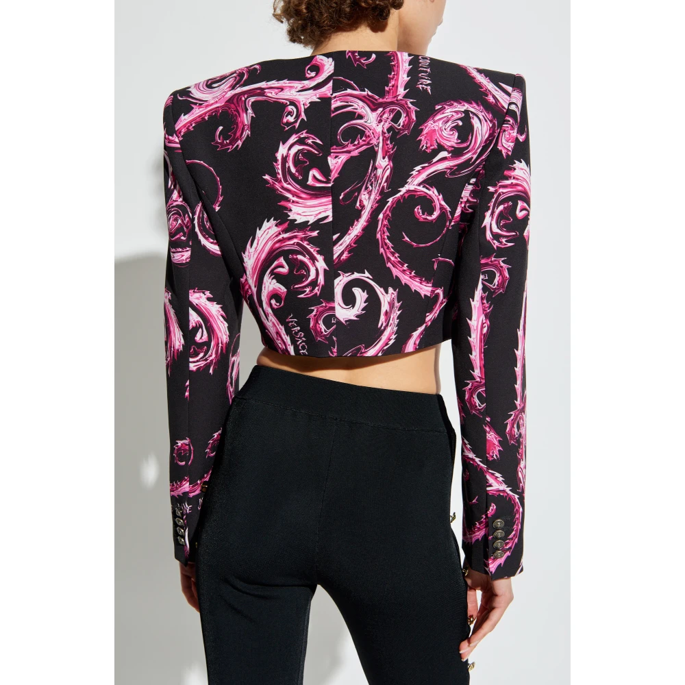 Versace Jeans Couture Korte Blazer Black Dames