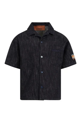 Denimskjorta med broderi
