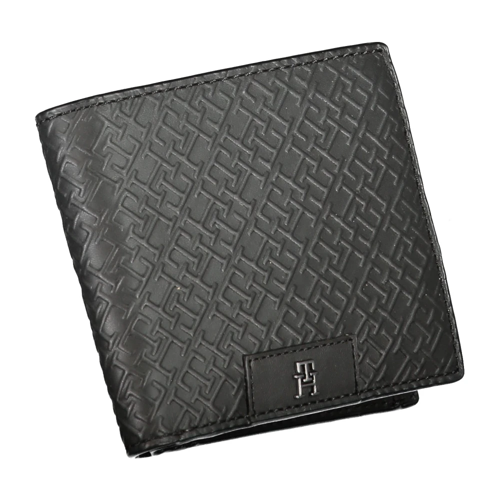 Tommy Hilfiger Heren Portemonnee Zwart Contrast Details Black Heren