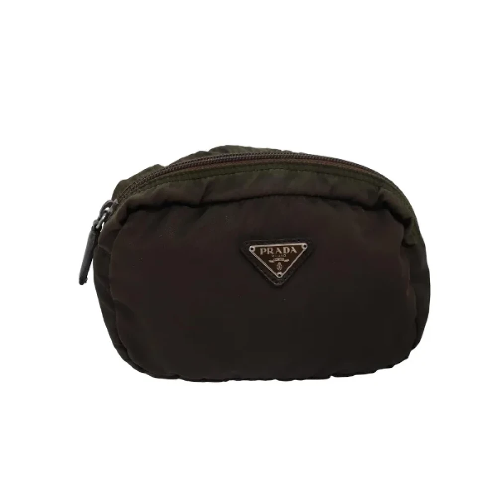 Prada Vintage Pre-owned Nylon prada-bags Brown Dames