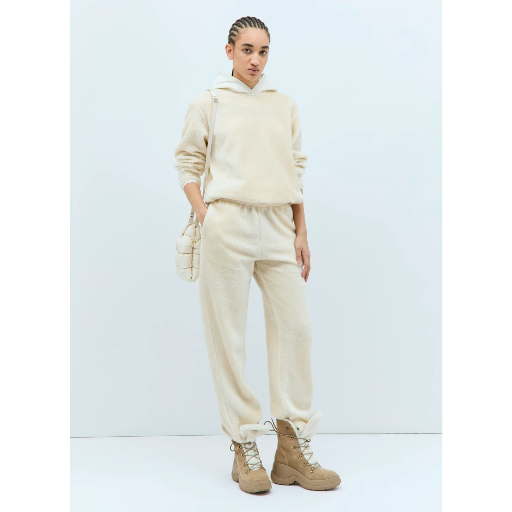 Moncler Teddy Weave Track Pants Beige Dames