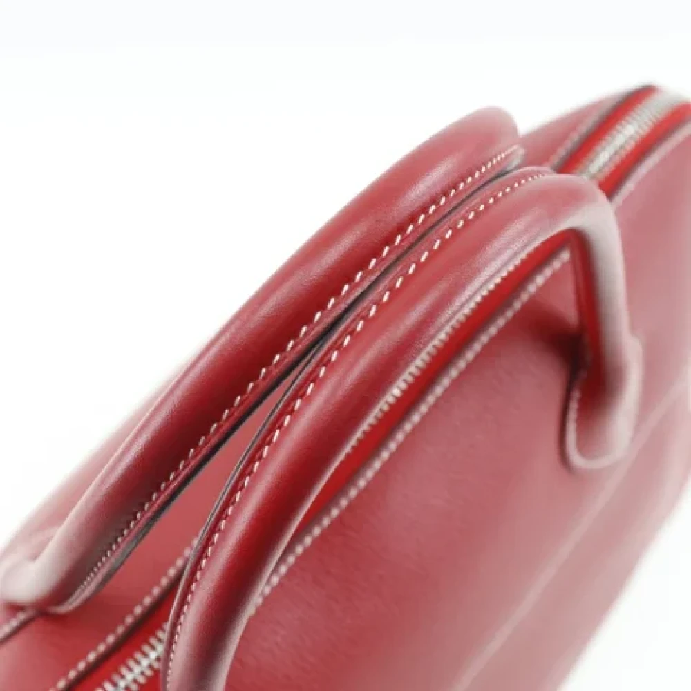 Hermès Vintage Pre-owned Leather handbags Red Dames