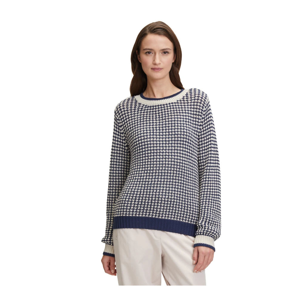 Betty & Co Gestreepte Lurex Gebreide Trui Multicolor Dames