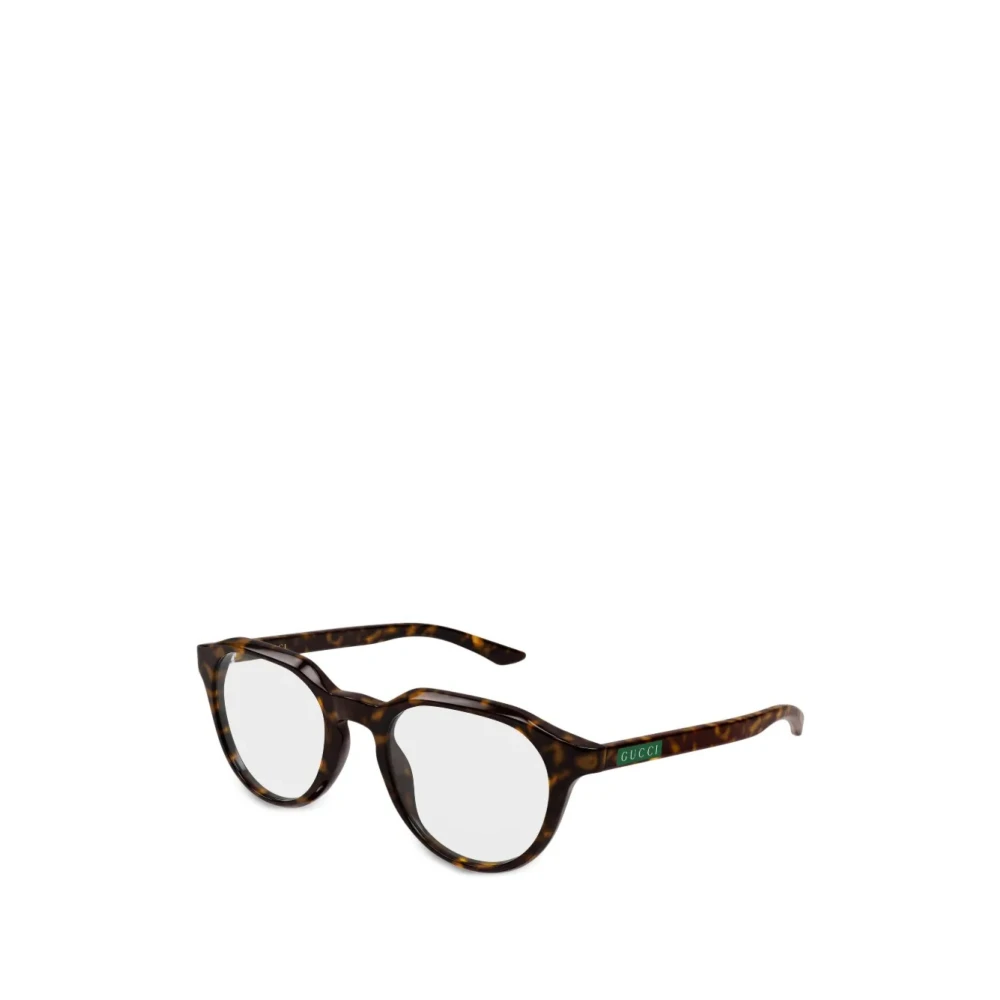Gucci Men's Brown Glasses, 49 Mm, Round Optical Frame
