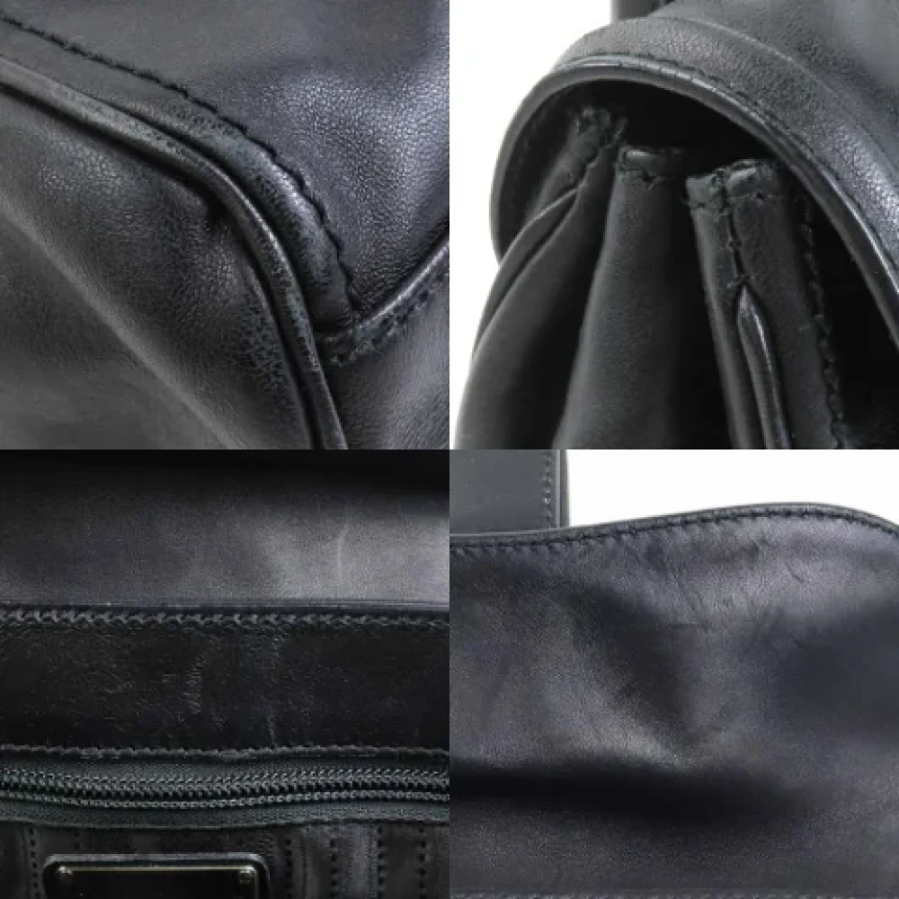 Salvatore Ferragamo Pre-owned Leather handbags Black Dames
