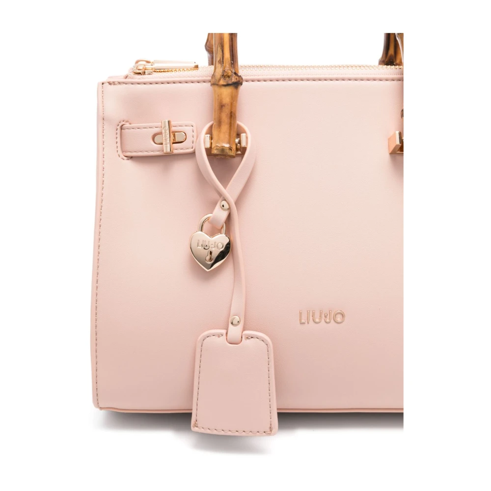 Liu Jo Blush Beige Top Zip Tas Pink Dames