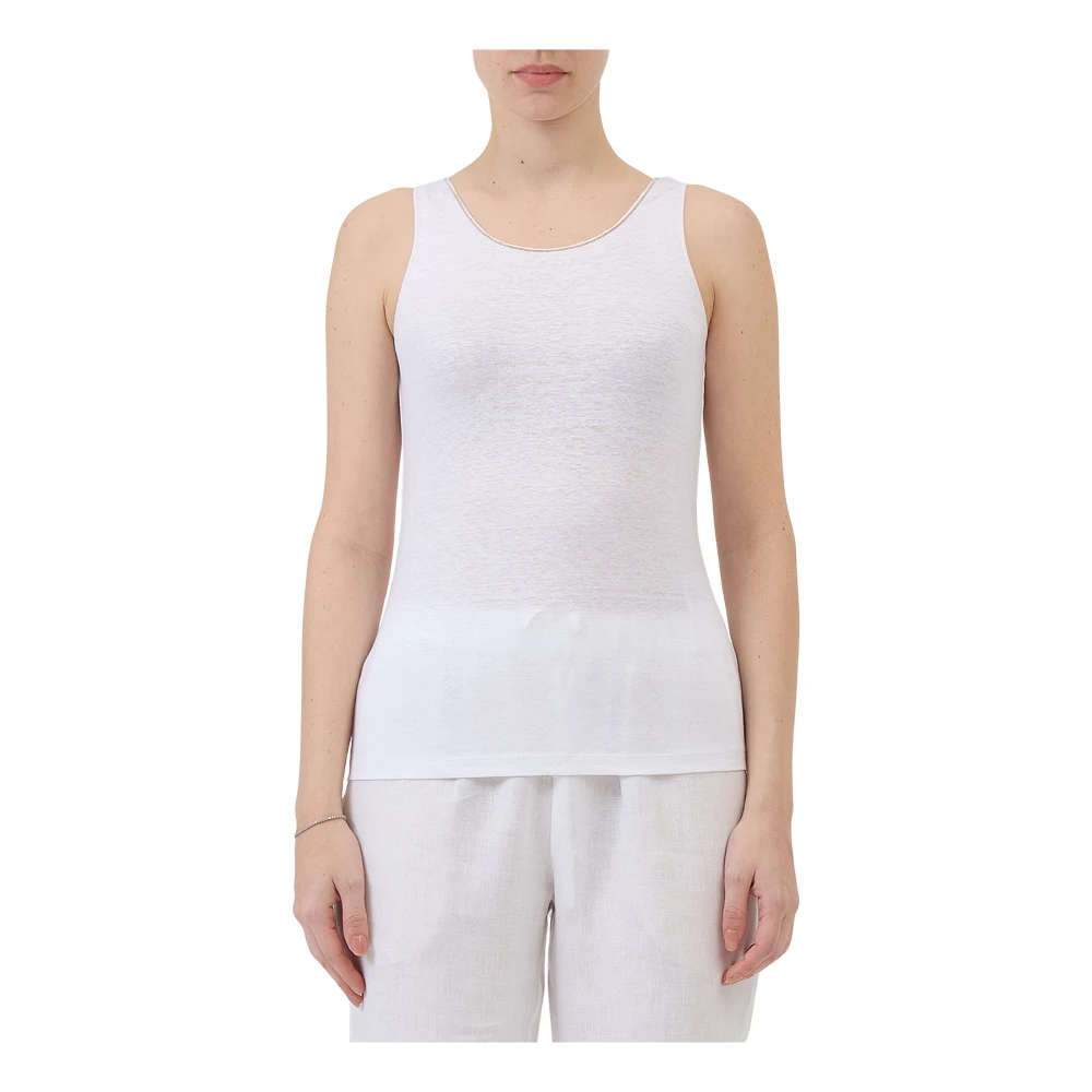 Tops > Sleeveless Tops - - Le Tricot Perugia - Modalova