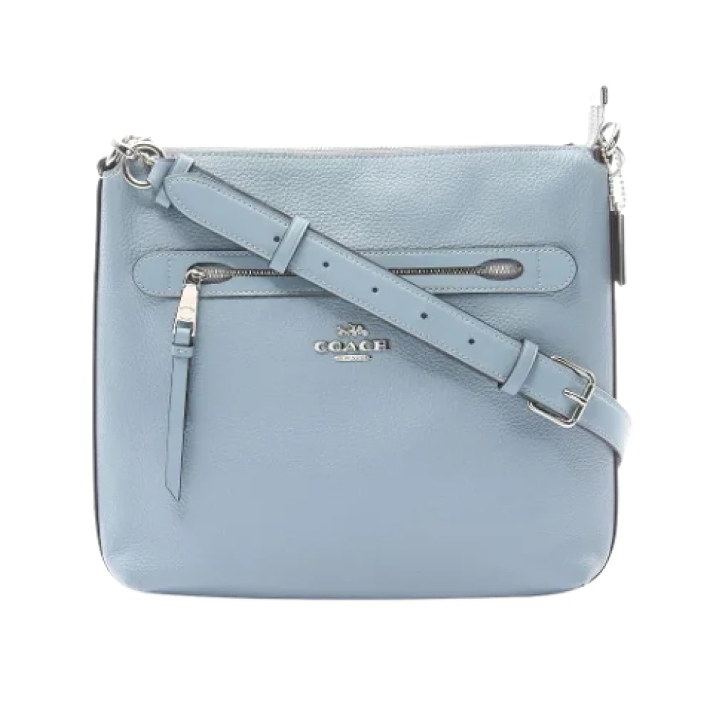 Coach Pre-owned Leather shoulder-bags Blue Dames