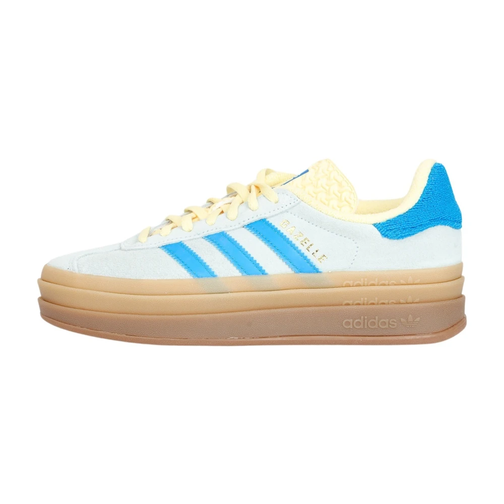 Adidas Originals Blå och gula Gazelle Bold Sneakers Multicolor, Dam