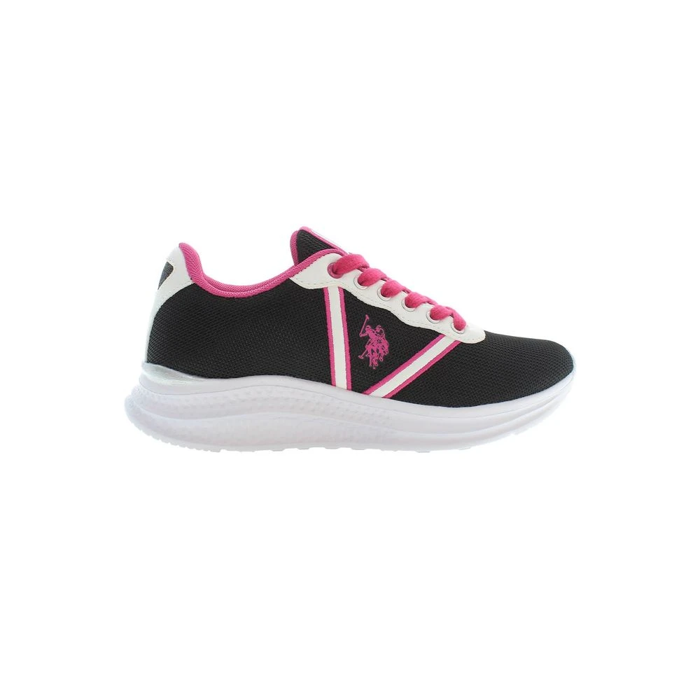 U.s. Polo Assn. Women's Black Sneaker With Striking Details
