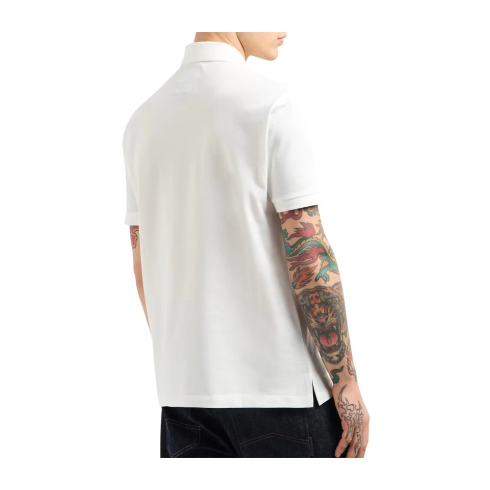 Armani Exchange Polo shirt met korte mouwen White Heren