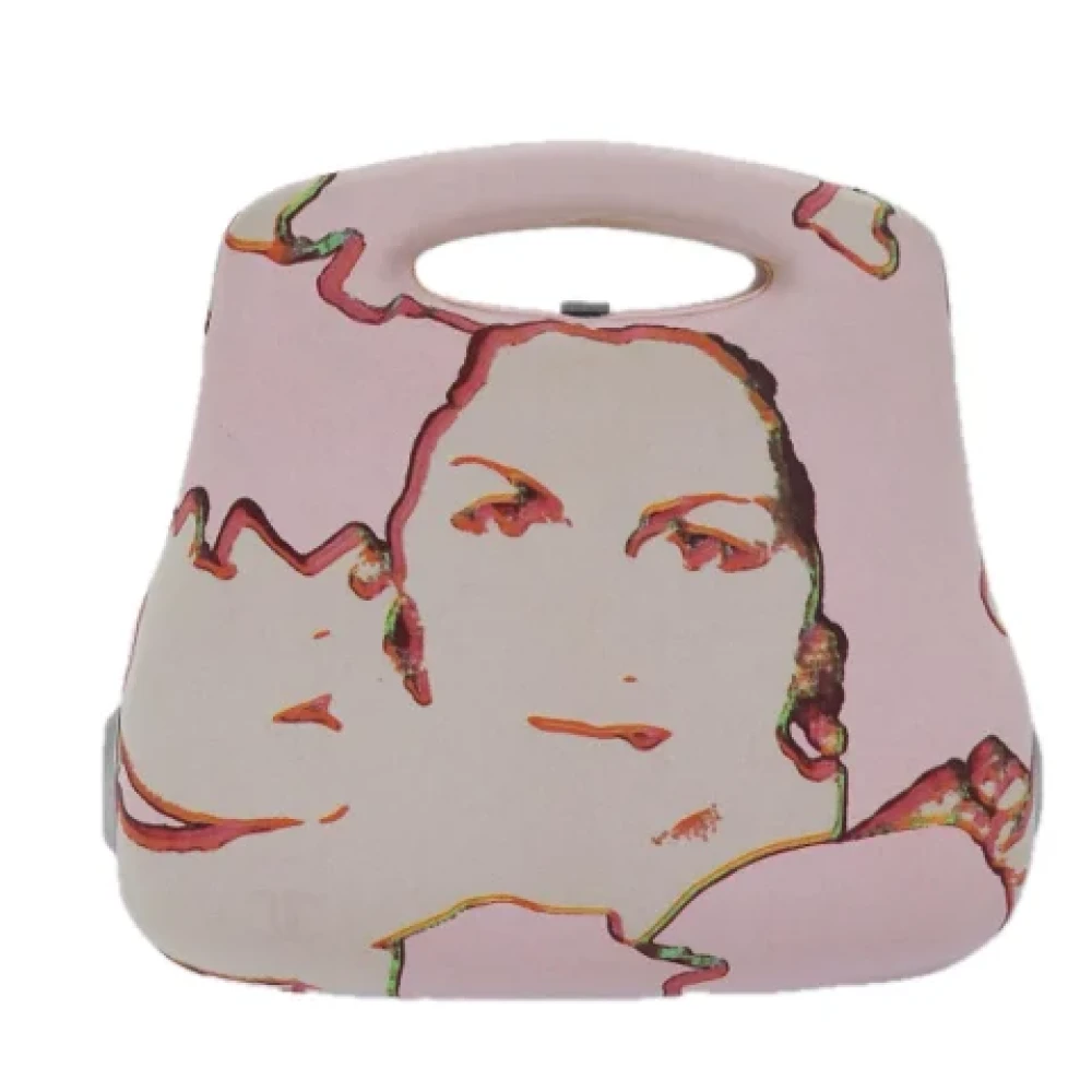 Chanel Vintage Pre-owned Canvas chanel-bags Pink Dames