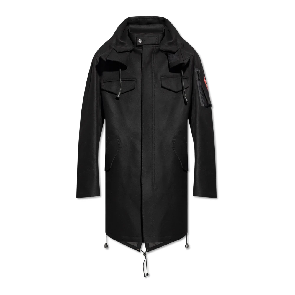 Dsquared2 Wollen jas Black Heren