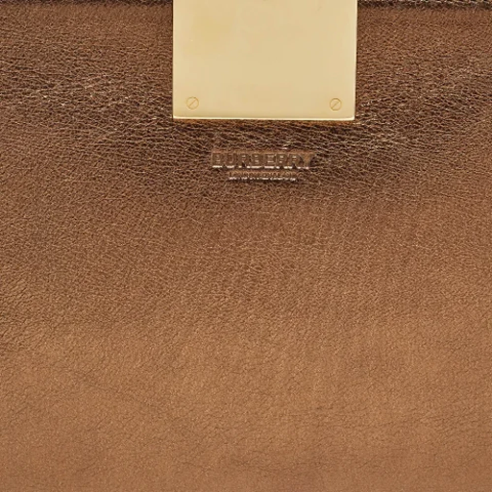 Burberry Vintage Pre-owned Leather clutches Brown Dames