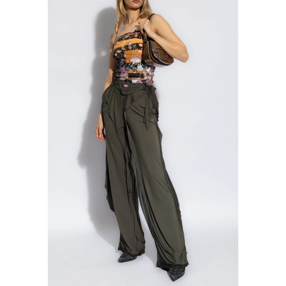 Diesel Sweatpants P-Ovedel-P1 Gray Dames