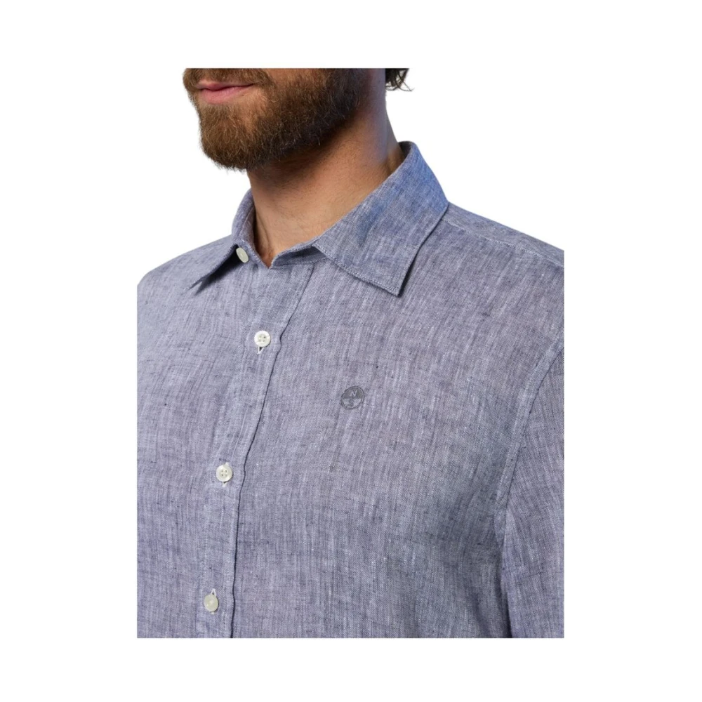 North Sails Lange mouwen overhemd Blue Heren