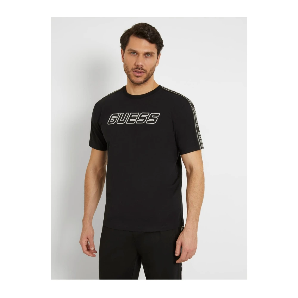Guess T-Shirts Black Heren