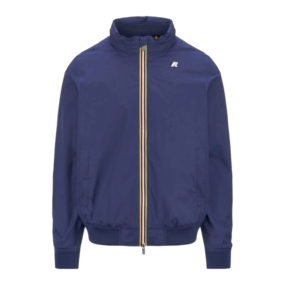 K-Way Men's Blue Amaury Stretch Nylon Jacket