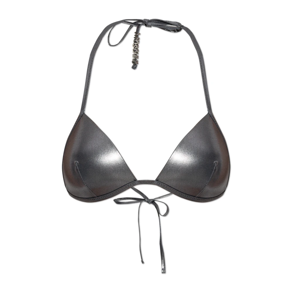 Moschino Bikini Top Gray Dames