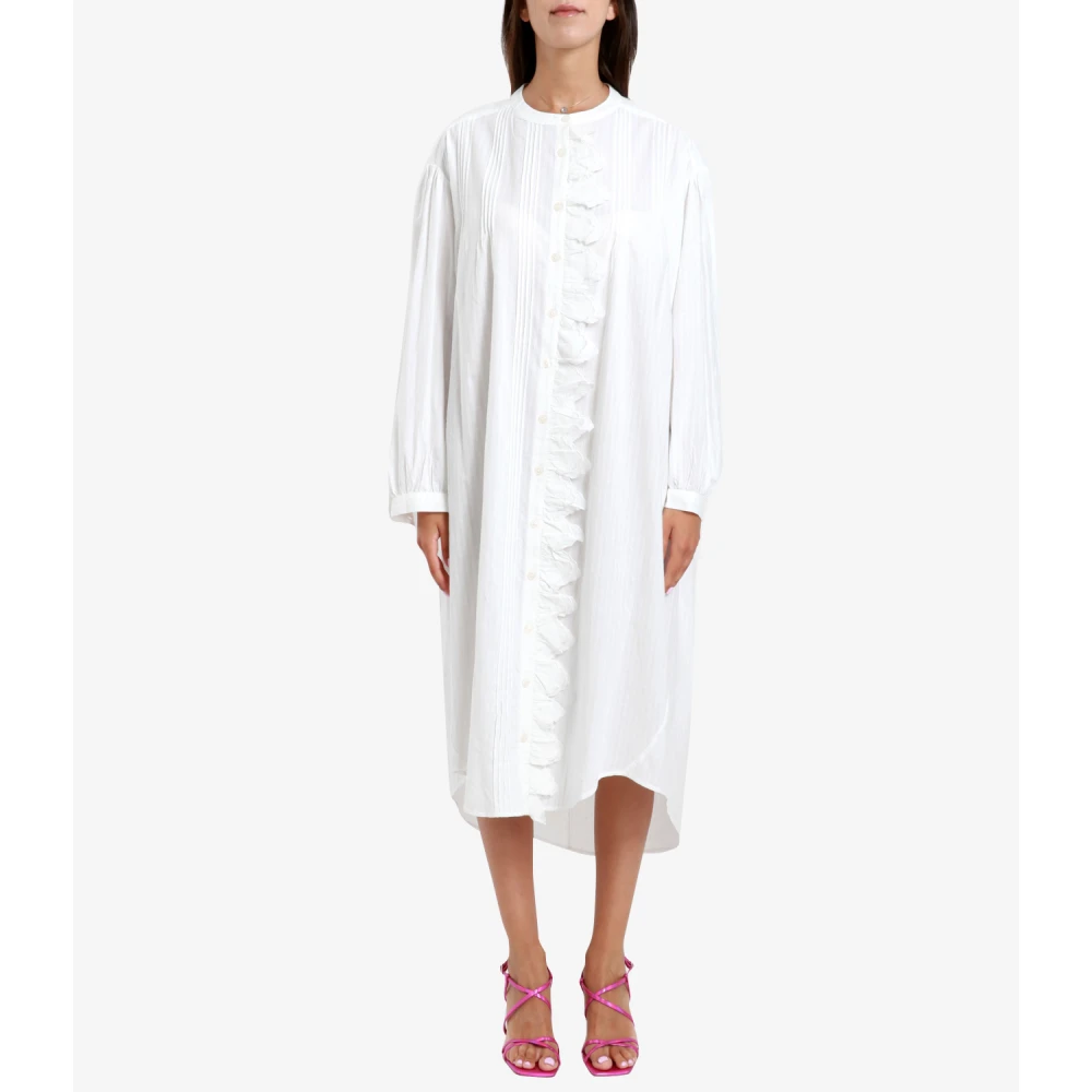 Semicouture Witte Kant Jurk White Dames