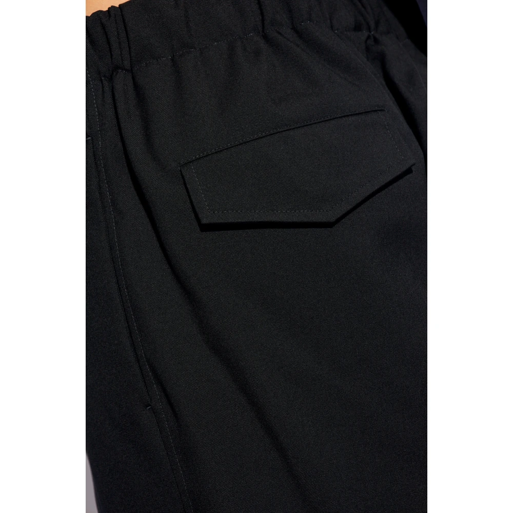 Jil Sander Wollen broek Black Heren