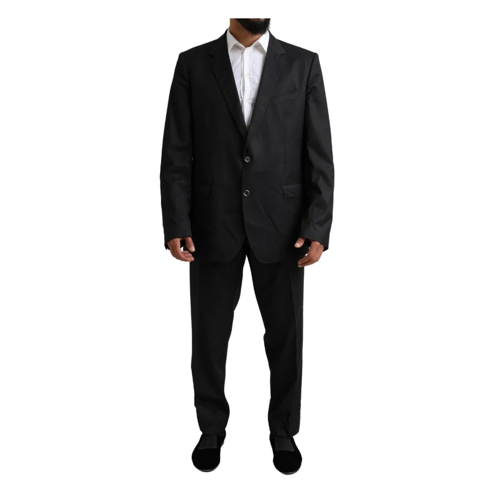 Dolce & Gabbana Men's Black Martini Single Breasted 2 Piece Suit