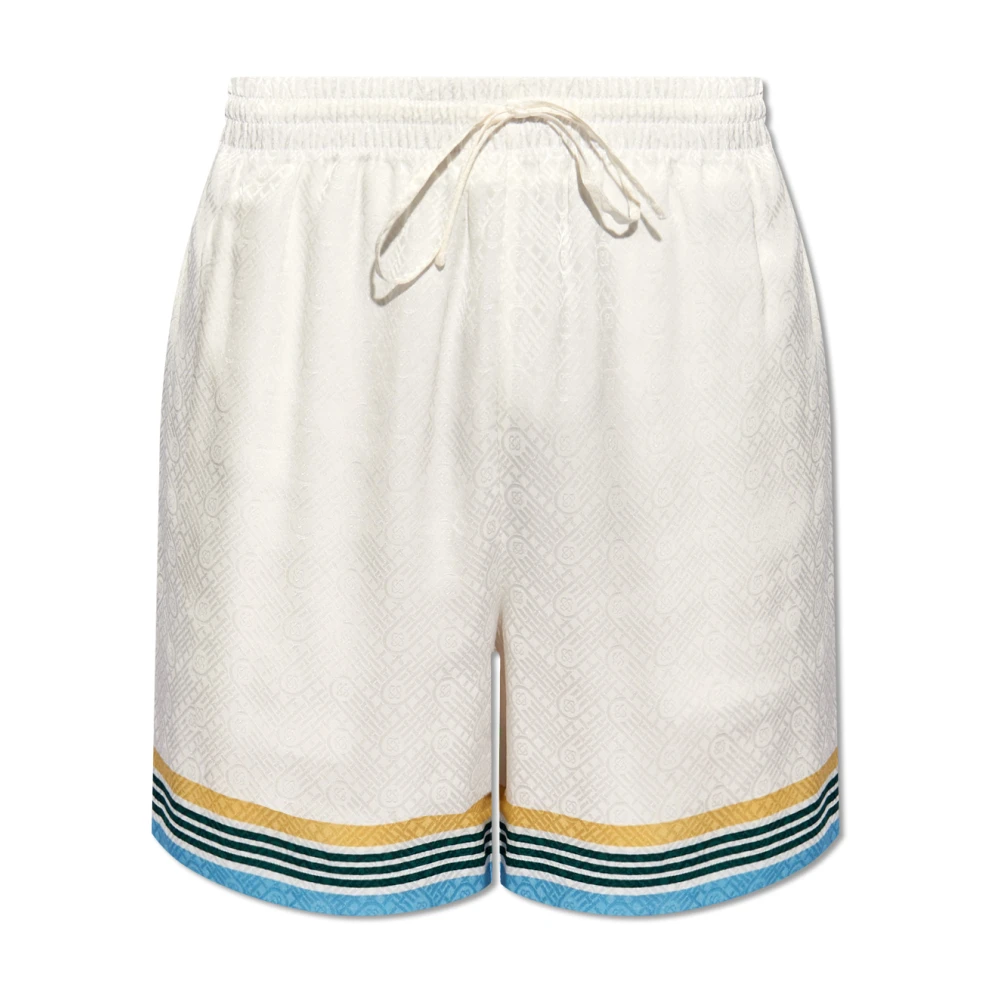 Casablanca Zijden shorts White Heren