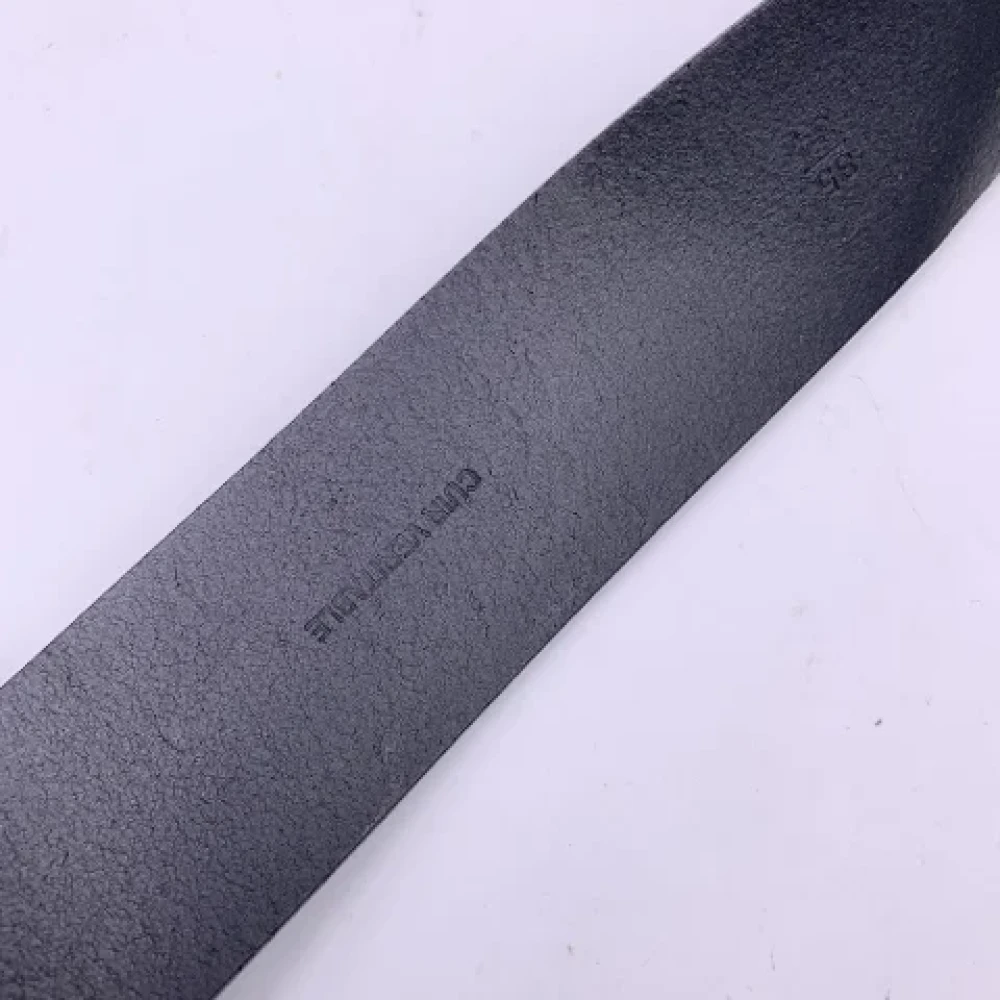 Chanel Vintage Pre-owned Leather belts Black Dames