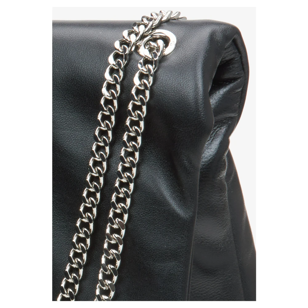 Estro Dames Zwarte Ketting Schouder Handtas Er00114989 Black Dames