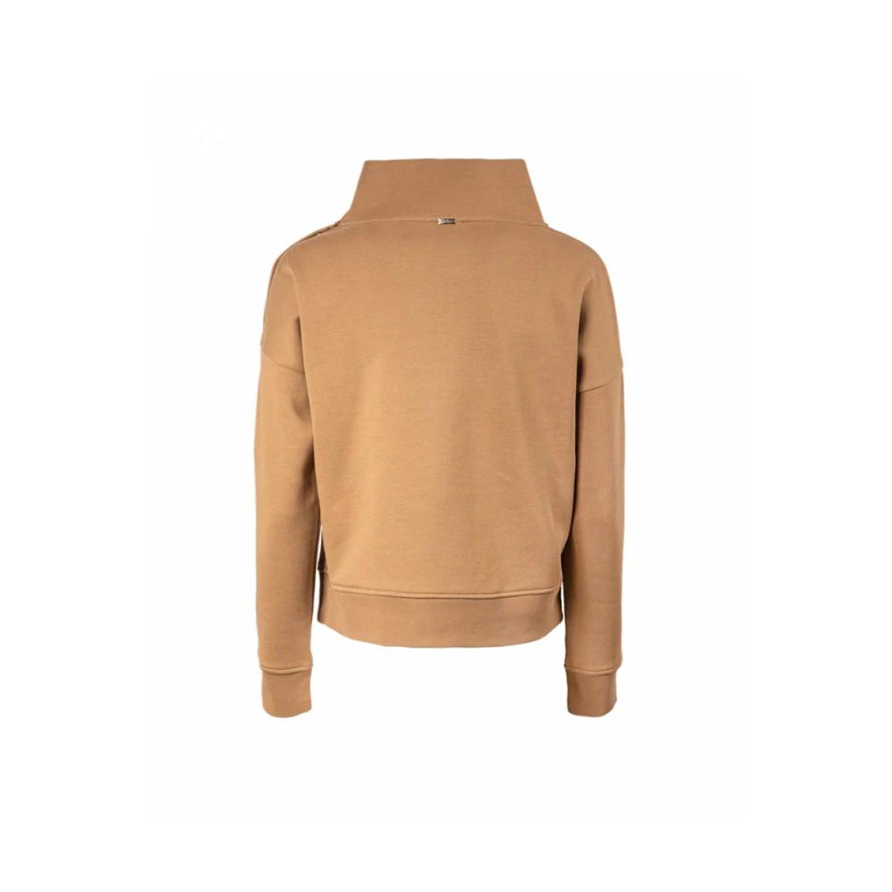 Herno Sweatshirt met knoopdetail Brown Dames