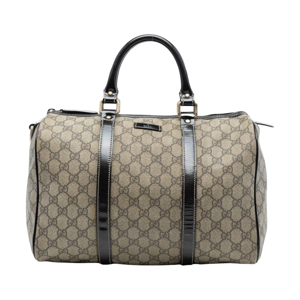 Gucci Vintage Women's Brown Pre-Owned Vintage Gg Monogram Boston Bag