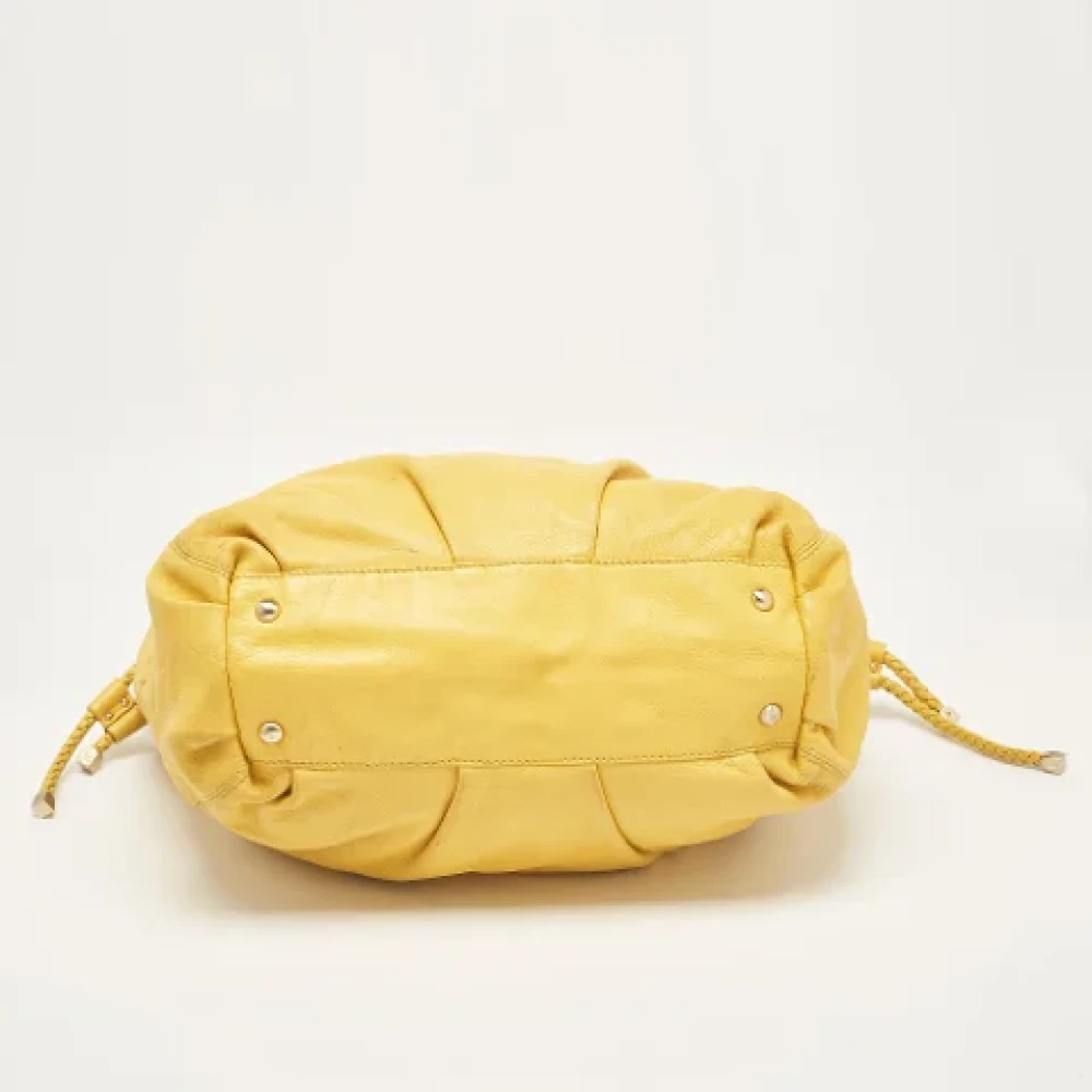 Michael Kors Pre-owned Leather shoulder-bags Yellow Dames