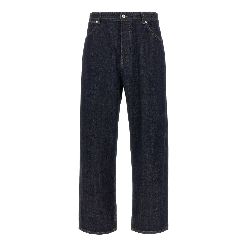 Jil Sander Men's Blue Loose Denim Trousers