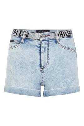 Denim High Waist Hot Pants