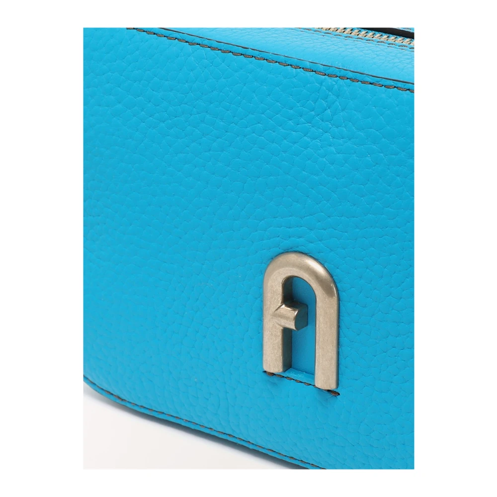 Furla Primula Logo Crossbody Tas Blue Dames
